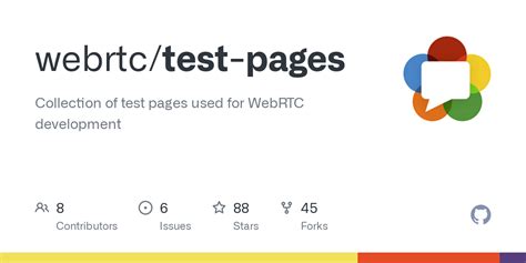 WebRTC test pages